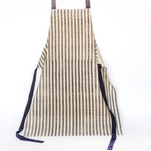 APRON IN FLAX COTTON