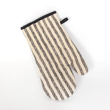 OVEN MITTEN IN FLAX COTTON